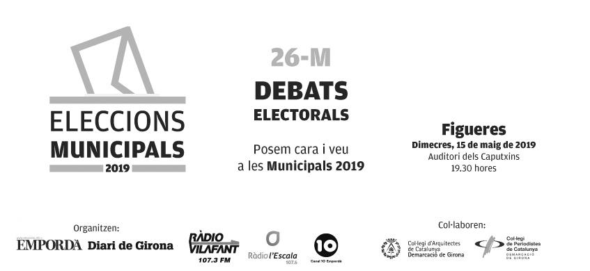 Eleccions Municipals 2019. Debat amb les candidatures de Figueres