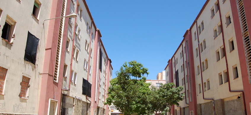 Una imatge d'arxiu dels habitatges del barri de Merinals