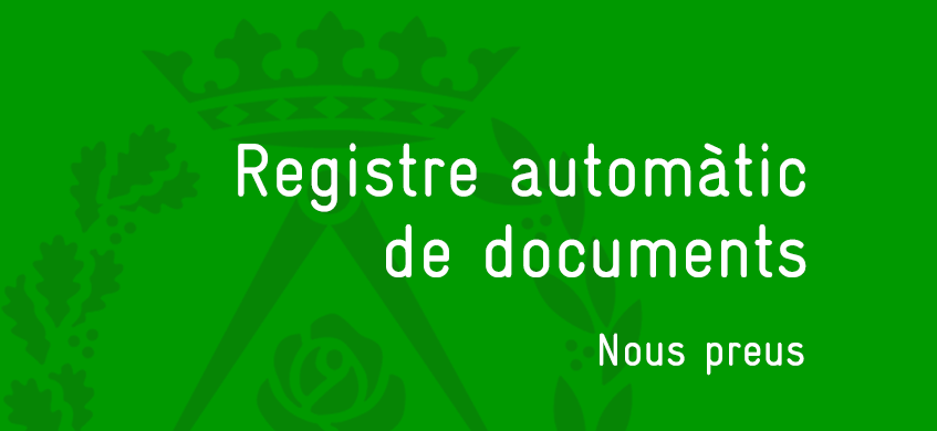 Registre automàtic de documents.